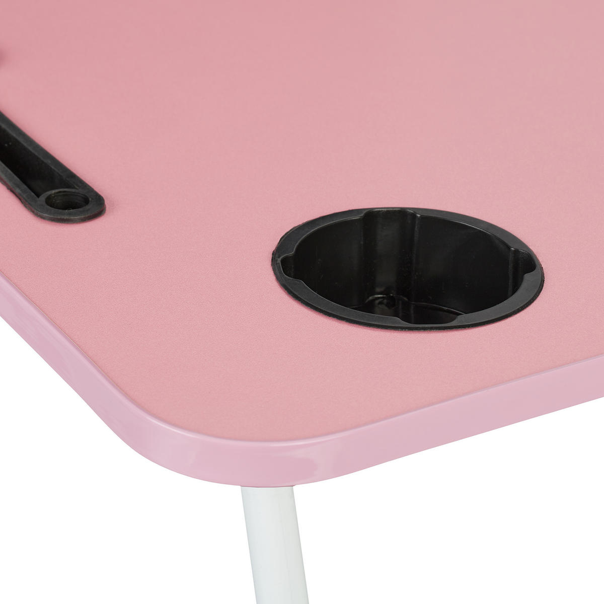 LAPTOPTISCH Rosa klappbar mit Tablethalter - Multicolor, Holzwerkstoff/Kunststoff (40/63/26cm) - Relaxdays
