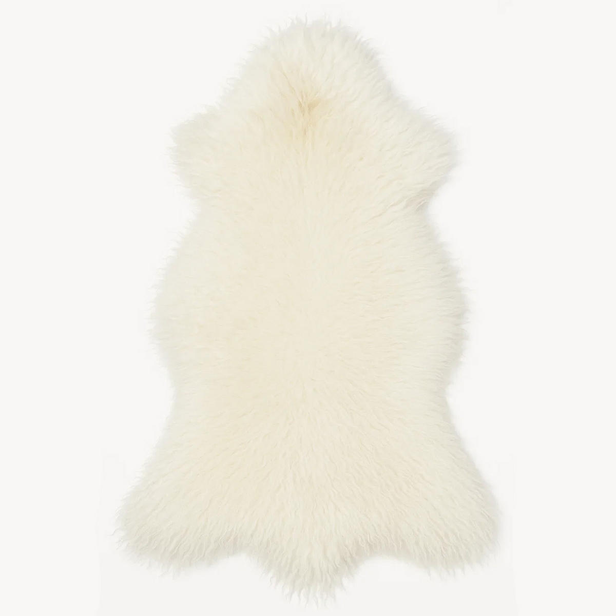 SCHAFFELL Island Lammfell lockig ca. 110 cm Naturfarben - Weiß, Fell (60/110cm) - Provellus
