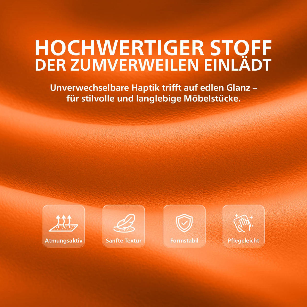 SCHWINGSTUHL Lederlook Orange - Orange, Textil/Metall (57/92/59cm) - CLP