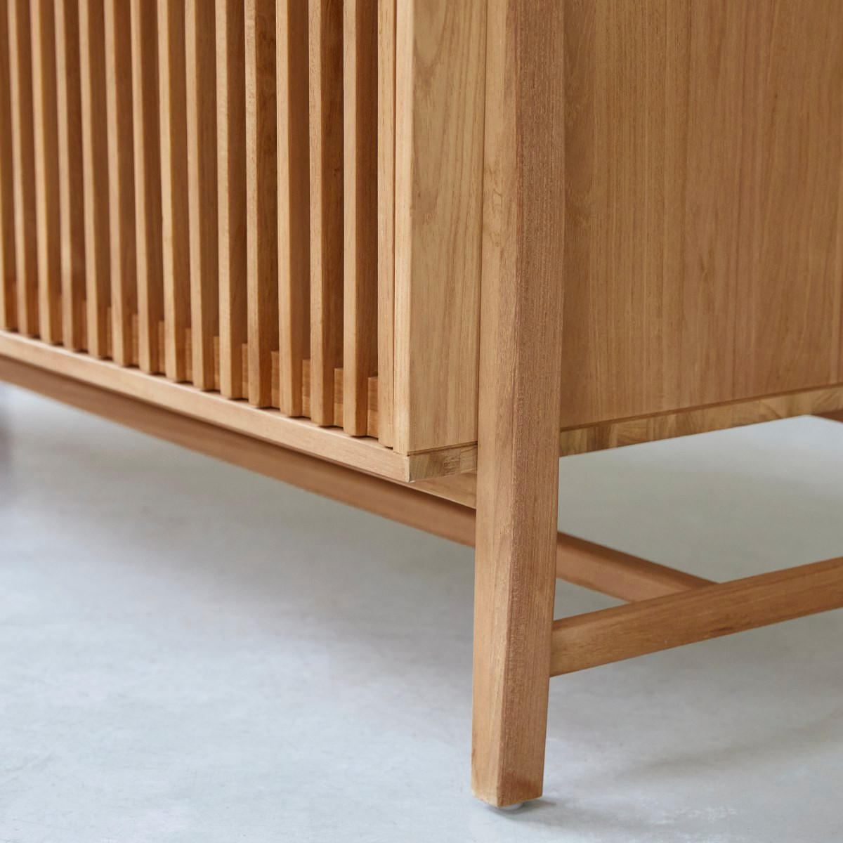 SIDEBOARD Isaure Natur aus Teak - Naturfarben, Holz (160/75/55cm) - Tikamoon