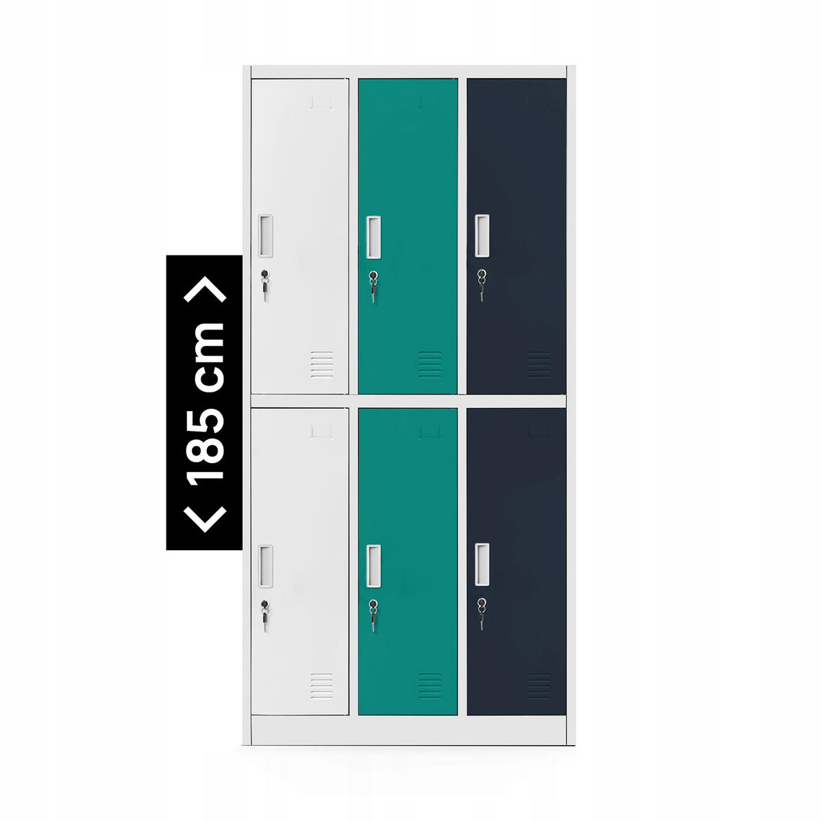 SCHLIESSFACHSCHRANK IGOR - Multicolor, Metall (90/185/45cm) - Jan Nowak