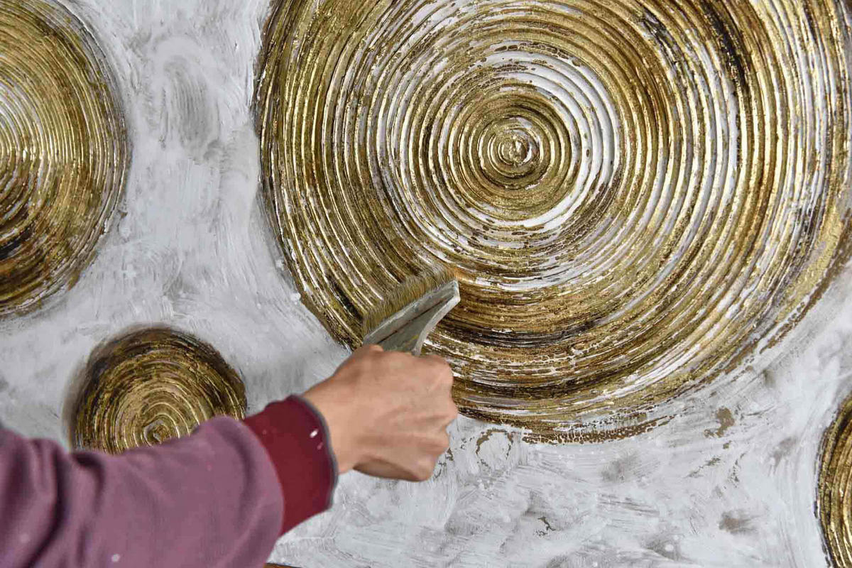 OLEJOMAĽBA 120/60 cm, Zvieratá - hnedá, drevo/textil (120/60cm) - KUNSTLOFT