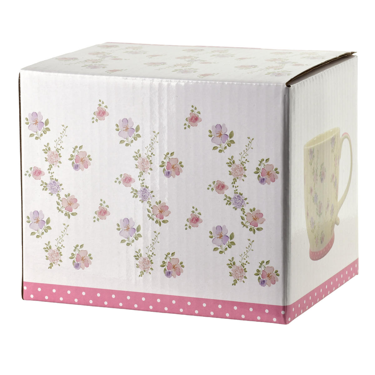 HRNEK SASSY, porcelán, 10/14,5/10,5 cm - růžová, keramika (0.51L) - Mondex
