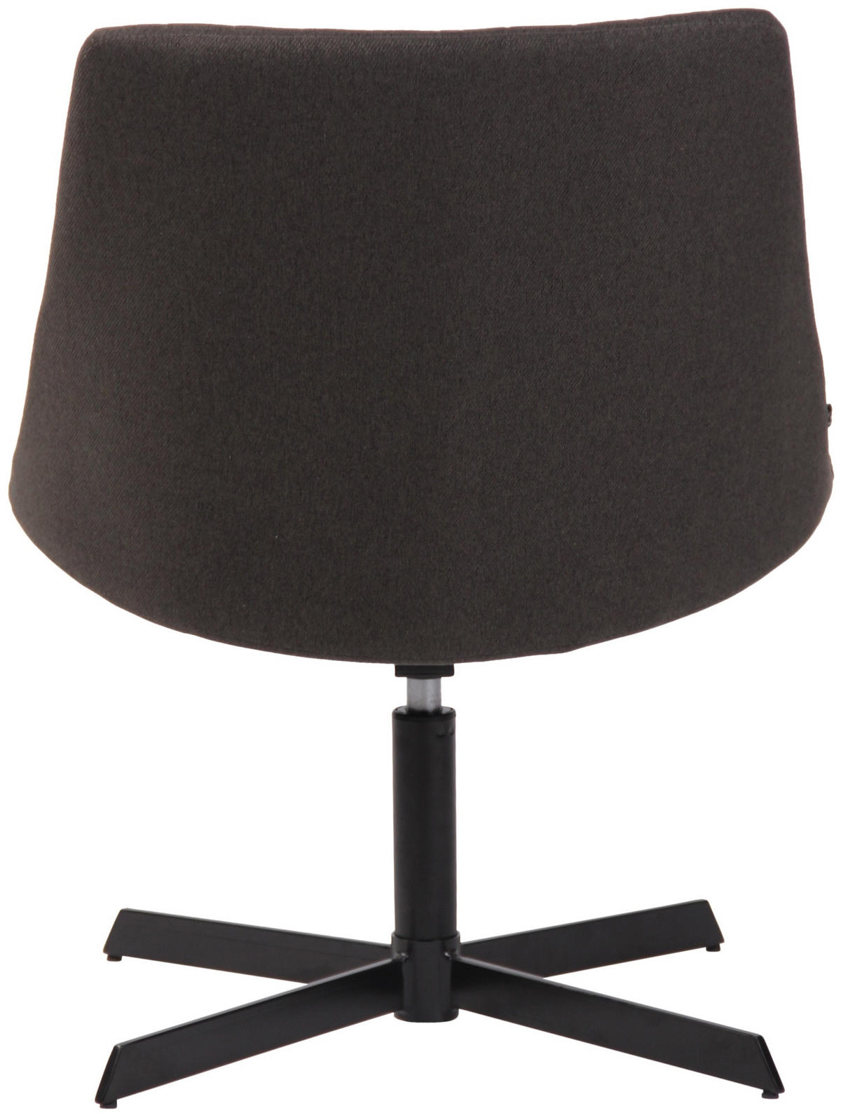 DREHSTUHL Stoff dunkelgrau - Dunkelgrau/Schwarz, Textil/Metall (63/79/71cm) - CLP