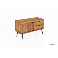 KOMMODE niedrig LINA - Wildeiche, Holz (97/57/46cm) - byoak