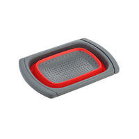 SIEB Modern Kitchen Grau Rot 39/26.5/4.5 cm Kunstoff - Rot/Grau, Kunststoff (26.5cm) - Mondex