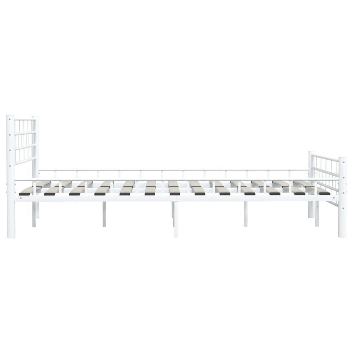 METALLBETT Holmes 147/210 cm - Weiß, Metall (140/200cm) - Nettlife