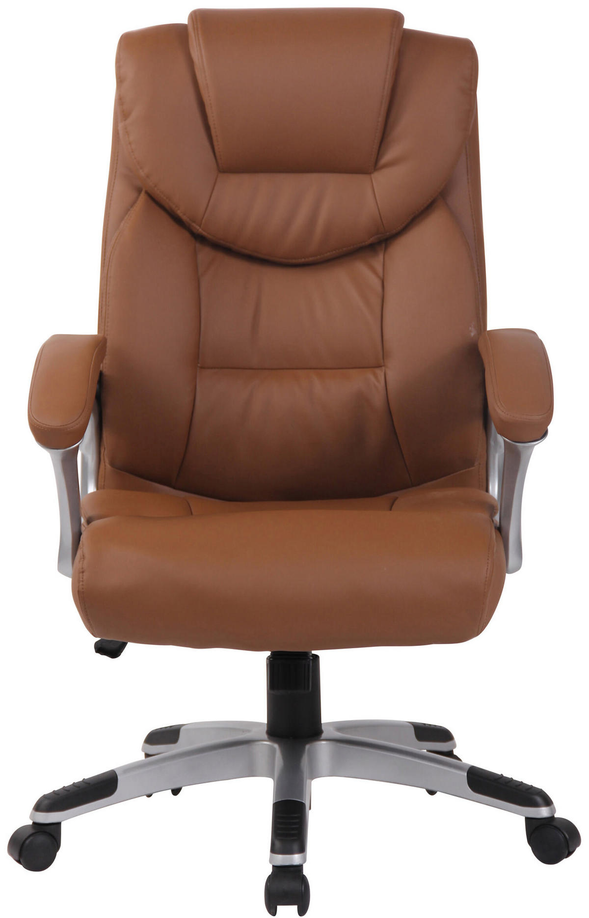 BÜROSTUHL Texum 2, Kunstleder Hellbraun - Hellbraun, Kunststoff/Textil (65/119/73cm) - TPFLiving