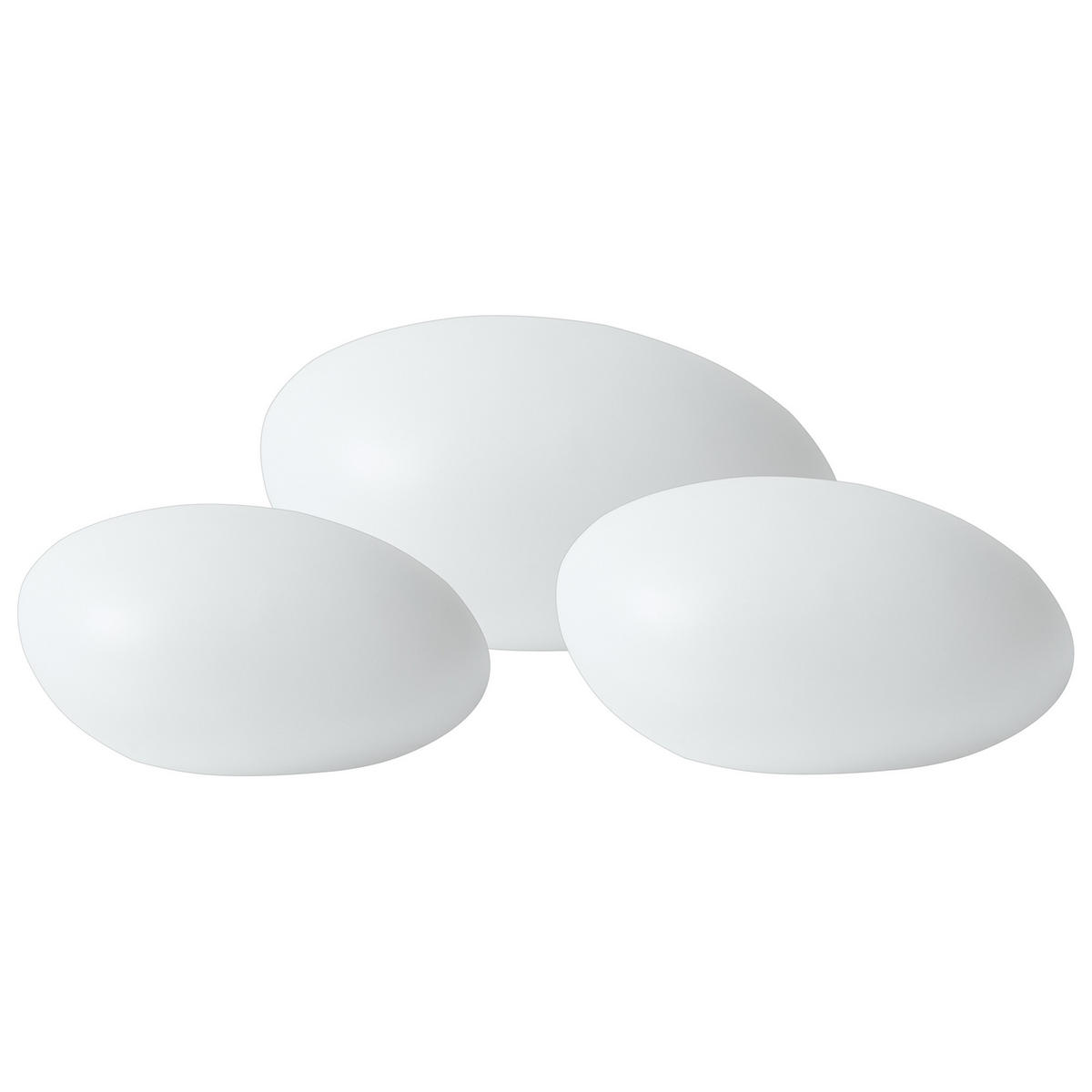 LED-LAMPE Weiß Farallon - Weiß, Kunststoff (28/28/18cm) - Beliani