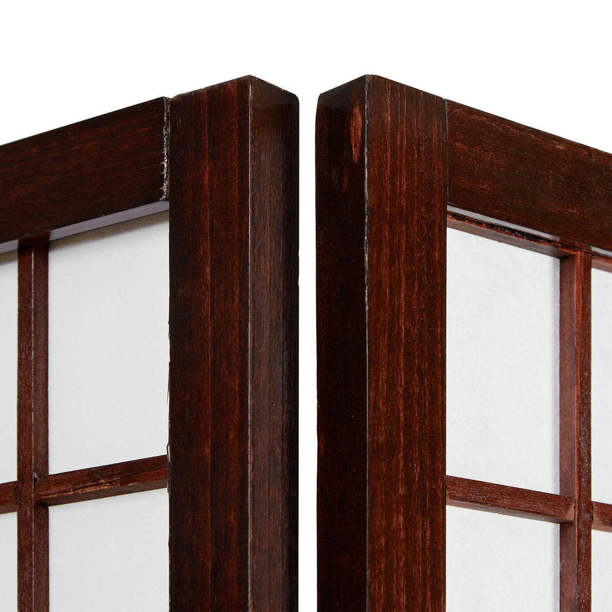 PARAVENT 6-tlg. 264/175 cm Braun Bambusstreben - Braun, Holz (264/175/2cm) - Homestyle4u
