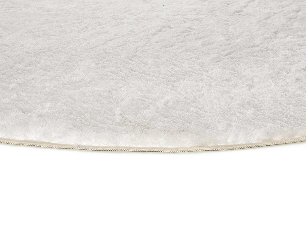HOCHFLORTEPPICH Weiß Roma 120/120 cm - Weiß, Kunststoff/Textil (120/120cm) - Atticgo