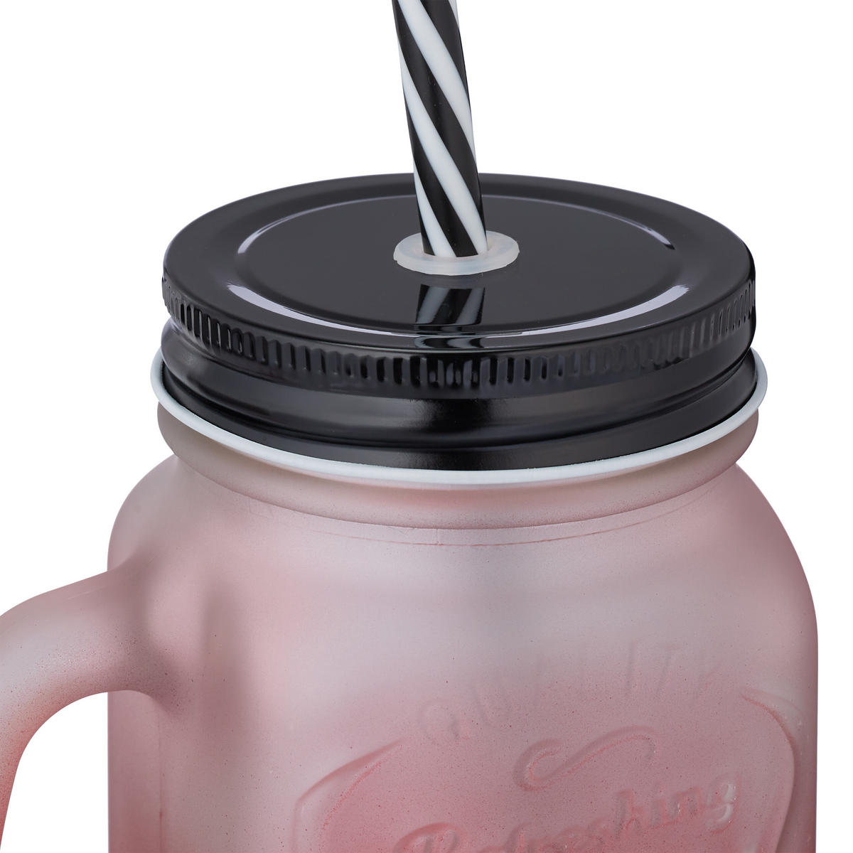 8XTRINKGLAS - Schwarz, Glas/Kunststoff - Relaxdays