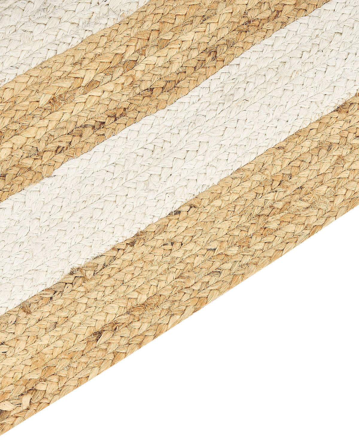 TEPPICH geflochten Beige 300/400 cm Gemerek - Beige, Naturmaterialen (300/400cm) - Beliani