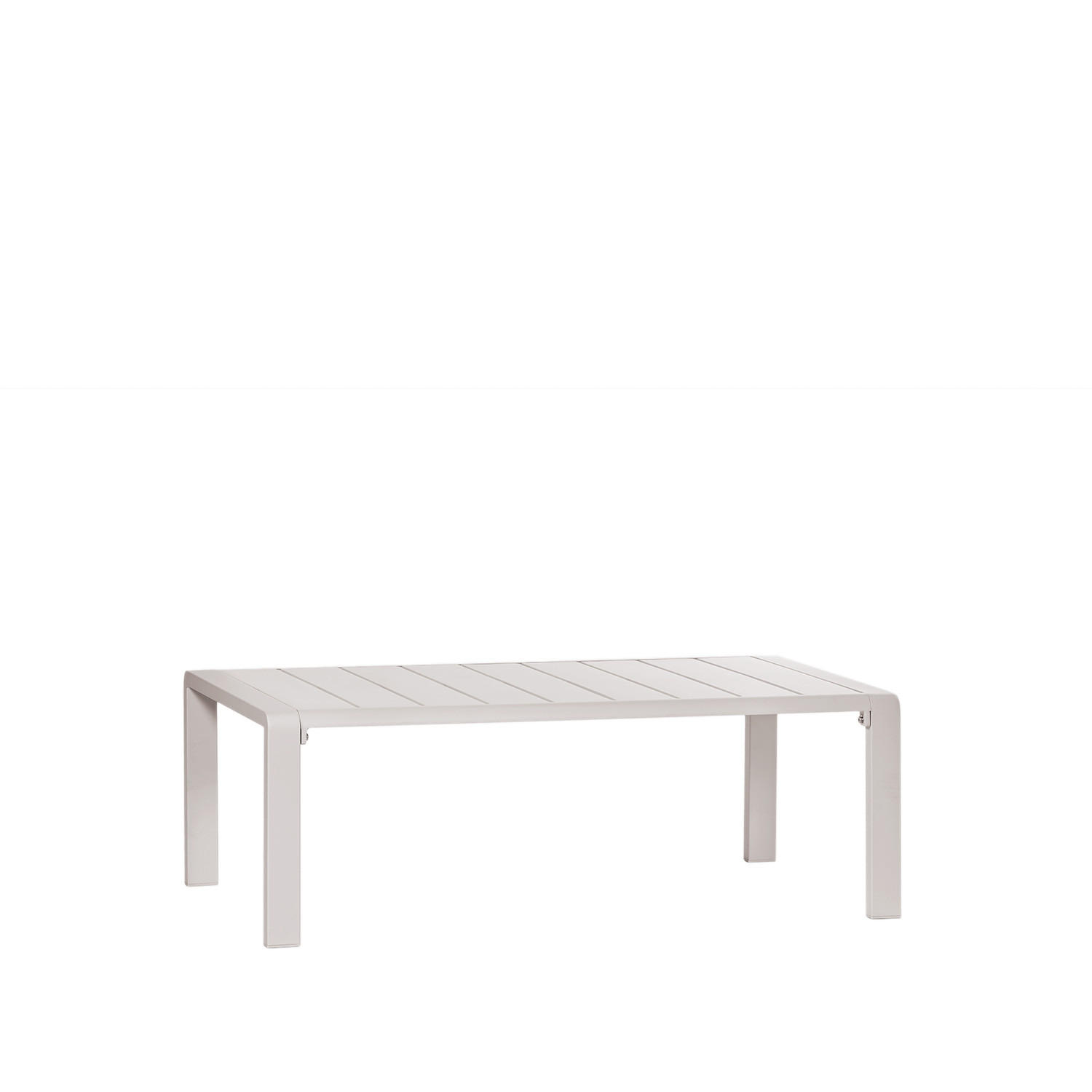 GARTEN-COUCHTISCH Niran Beige 100 cm x 35 cm - Beige, Metall (56/100/35cm) - Klast Home