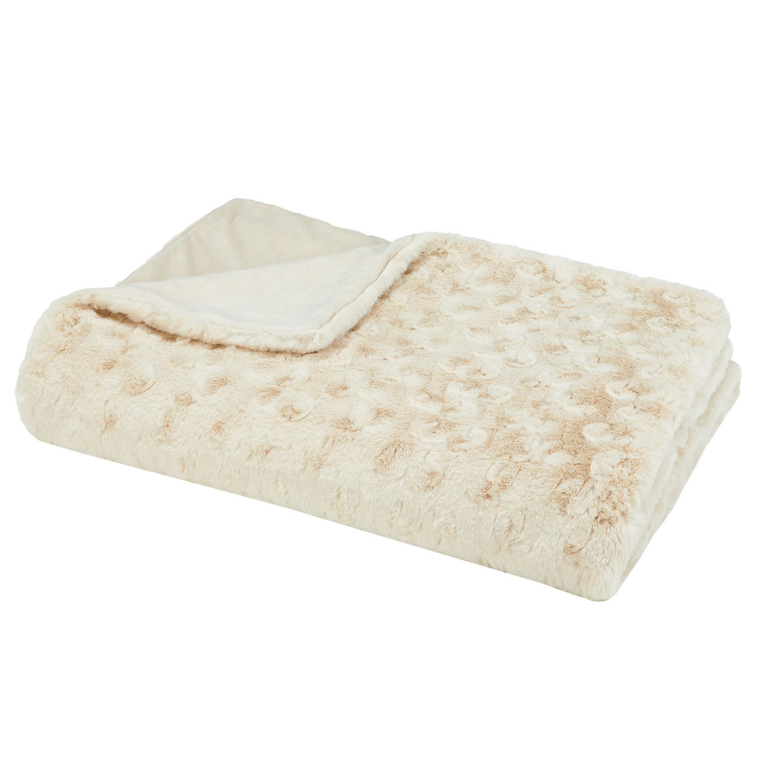 DECKE Shetland - Beige, Textil (150/200cm) - Butlers