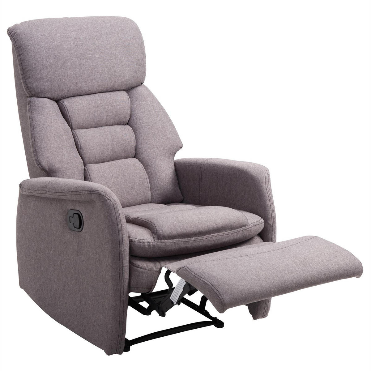 FERNSEHSESSEL RELAJO - Grau, Textil (72/106/87cm) - IDIMEX
