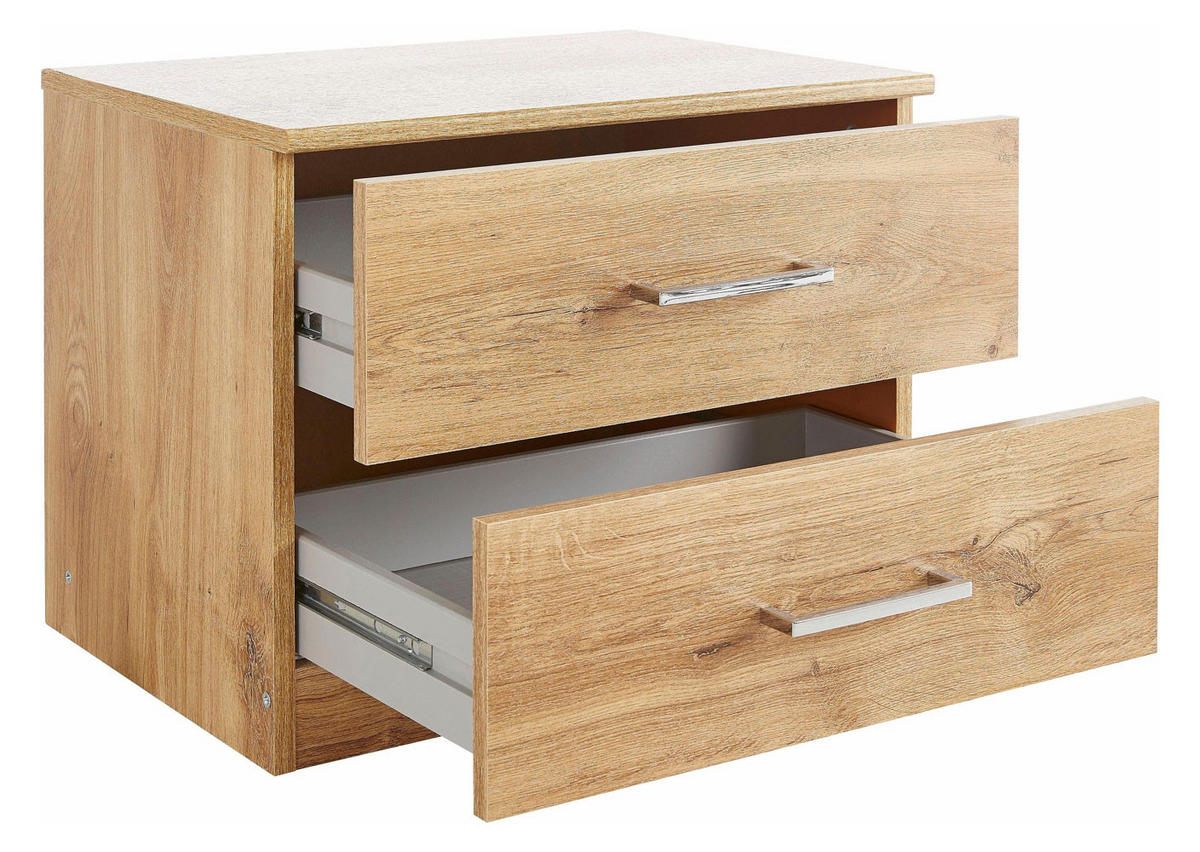 NACHTTISCH Anna Plankeneiche 52 / 38 / 40cm - Eichefarben/Braun, Holz/Holzwerkstoff (52/40/38cm) - Wimex