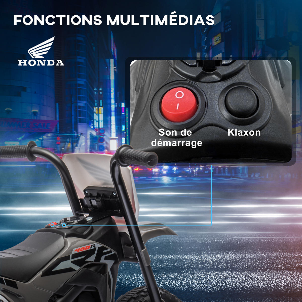 ELEKTRO-MOTORRAD DE-13156 3 Räder Grau - Grau, Kunststoff (71/40.5/43cm) - ComfortXL