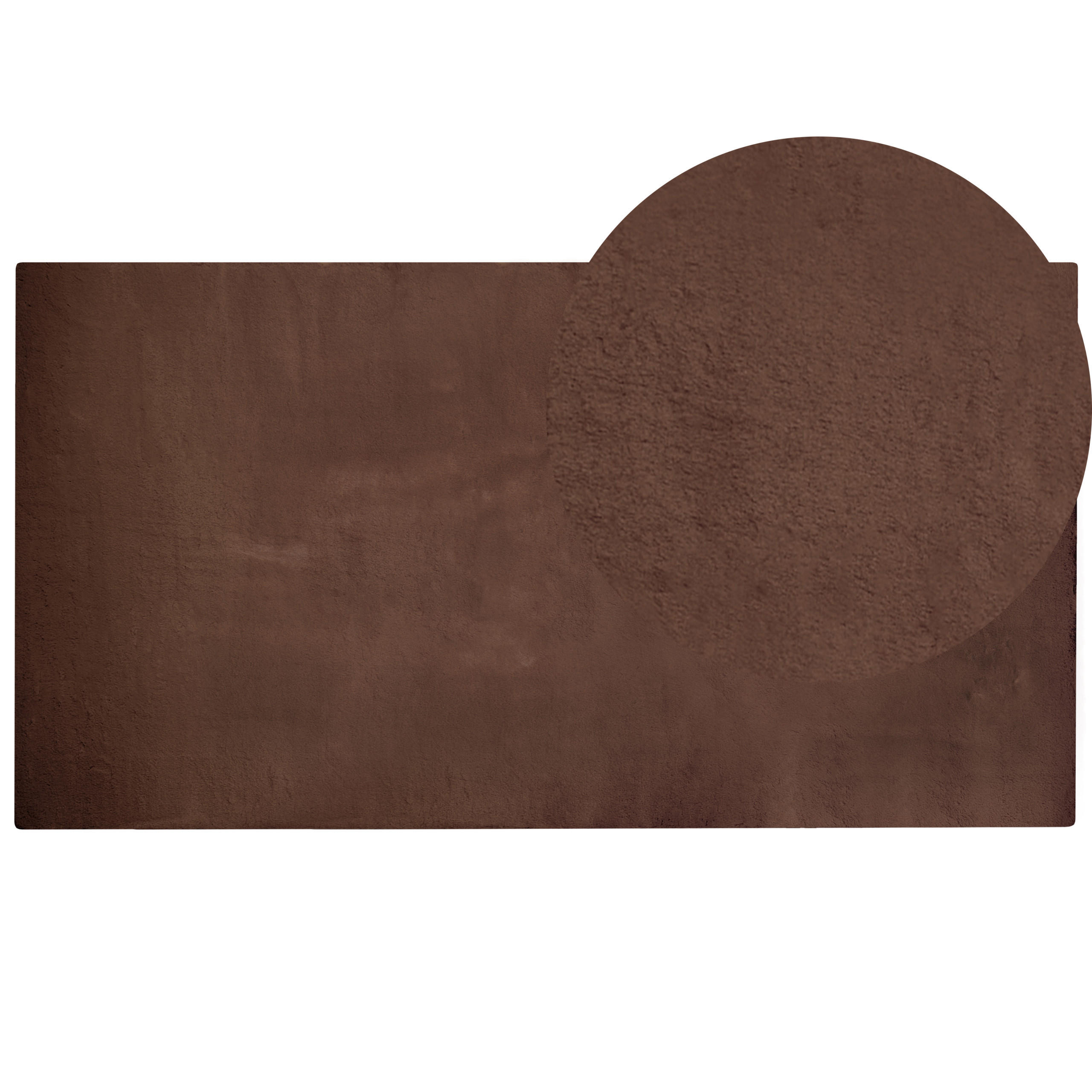 SHAGGY-KUNSTFELLTEPPICH Mirpur 150/80 cm - Braun, Kunststoff (80/150cm) - Beliani