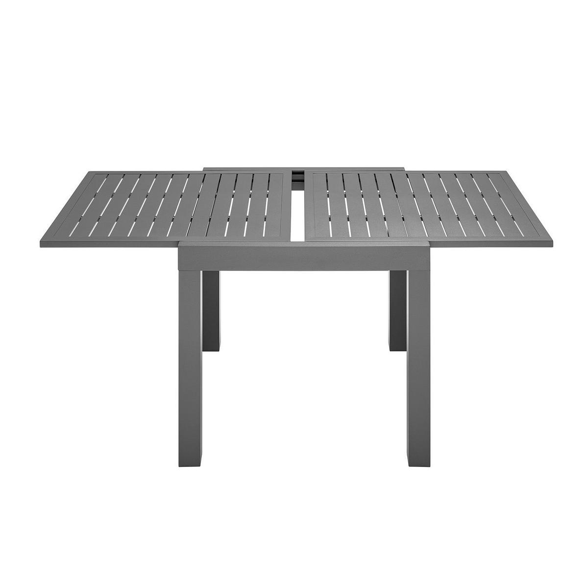 GARTENTISCH Laki grau 70x70x75 cm - Grau, Metall (70/70/75cm) - Juskys