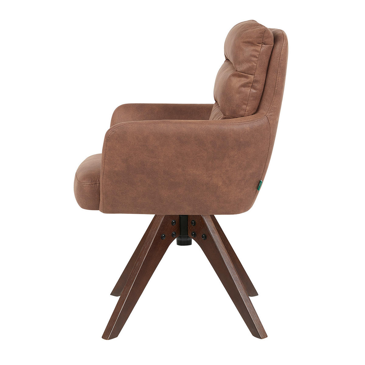 ARMLEHNSTUHL Mika-Juna 2er-Set - Nussbaumfarben/Braun, Eichenholz/Holz (59/94/66cm) - DUBI Möbel