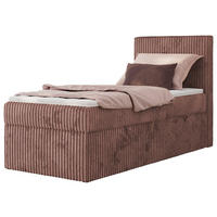 BOXBETT TILIANO 90/200 - Rosa Cord - H3 - Rechts - Rosa, Textil (90/200cm) - MKS