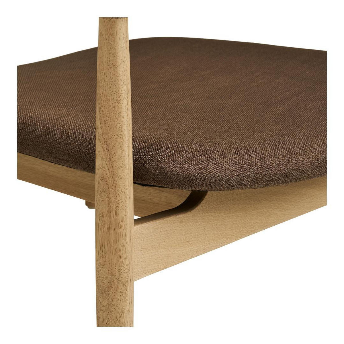 FÅTÖLJ Gina 68 x 68 x 72 cm – ekfärgad - Ekfärgad, Trä/Textil (68/72/68cm) - ebuy24