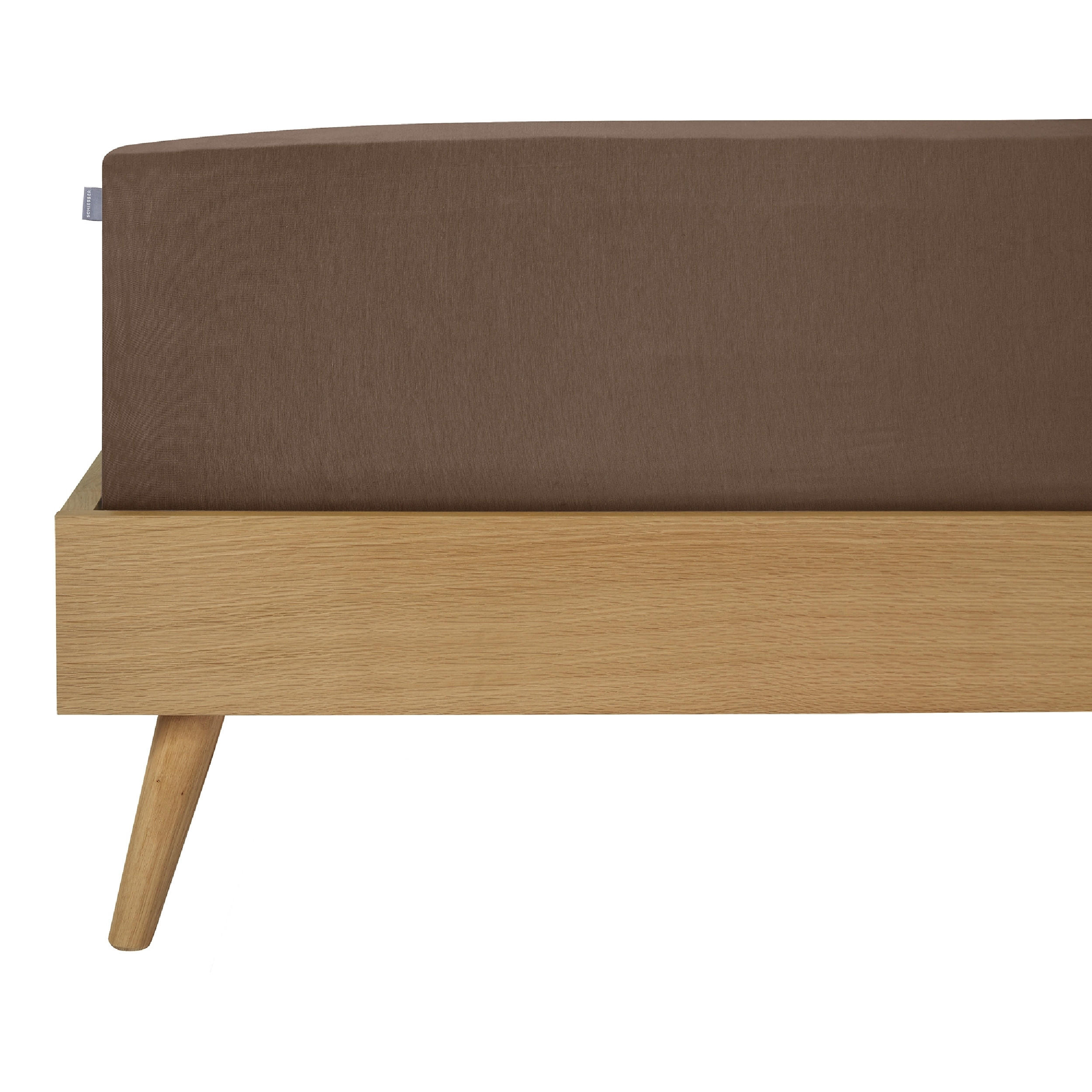 Schiesser Spannbettlaken Braun 150x200 cm