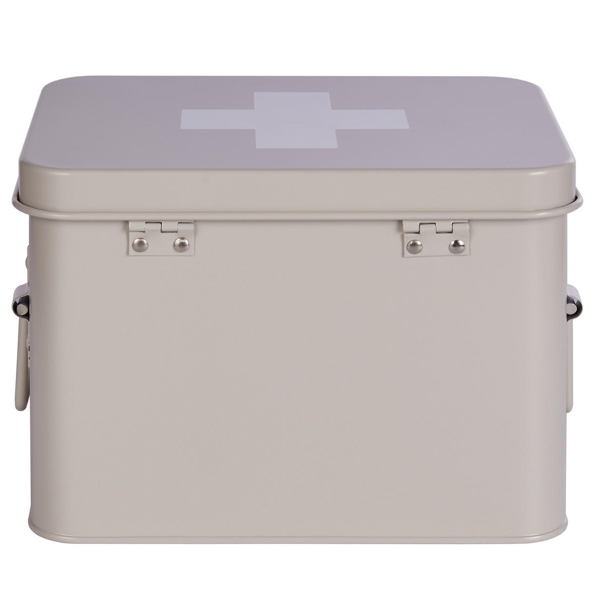MEDIKAMENTENBOX Medic - Beige, Metall (16/16/22cm) - Butlers