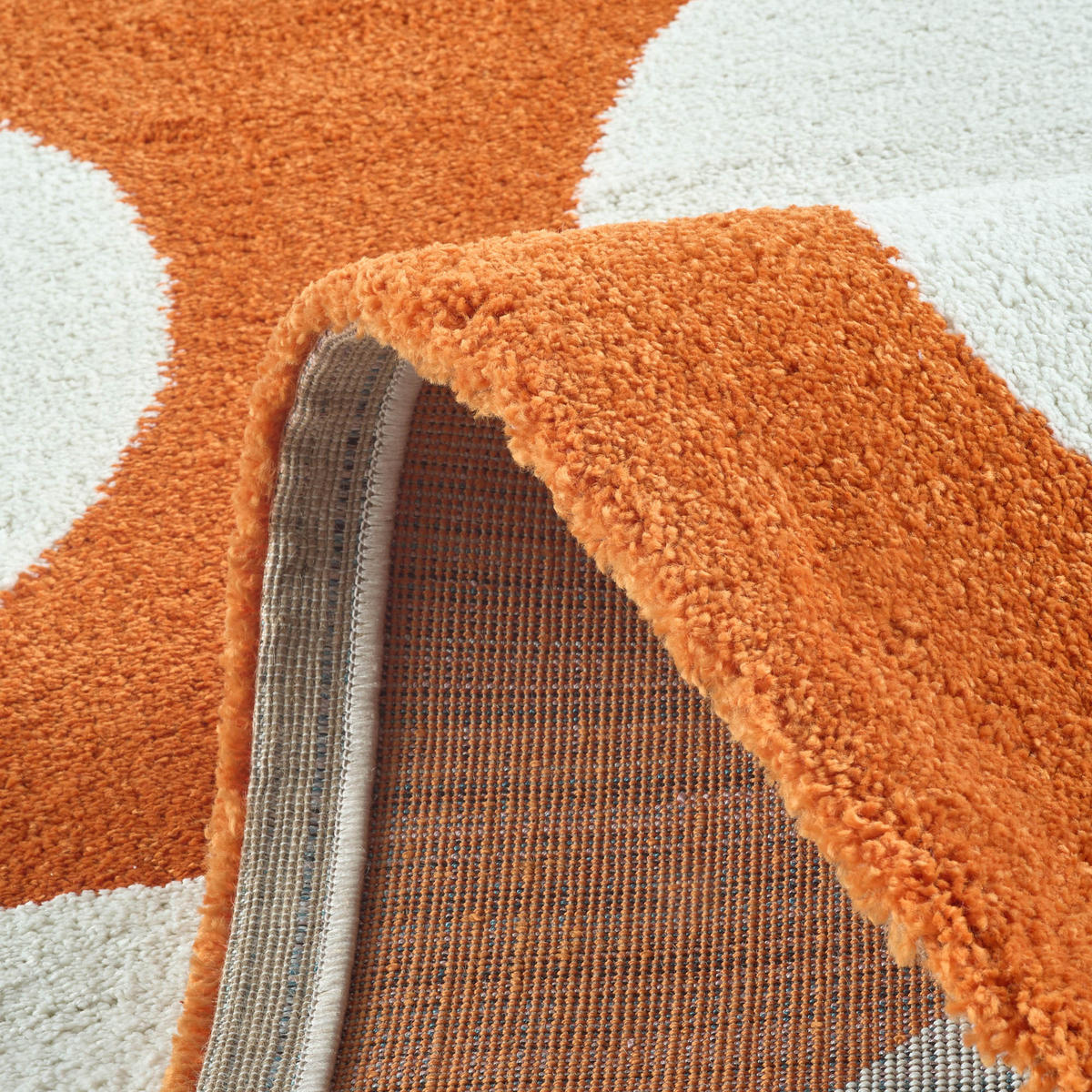 TEPPICH vintage geometrischer orange Groovy 160x230 cm - Orange, Textil (160/230cm) - Nazar Rugs