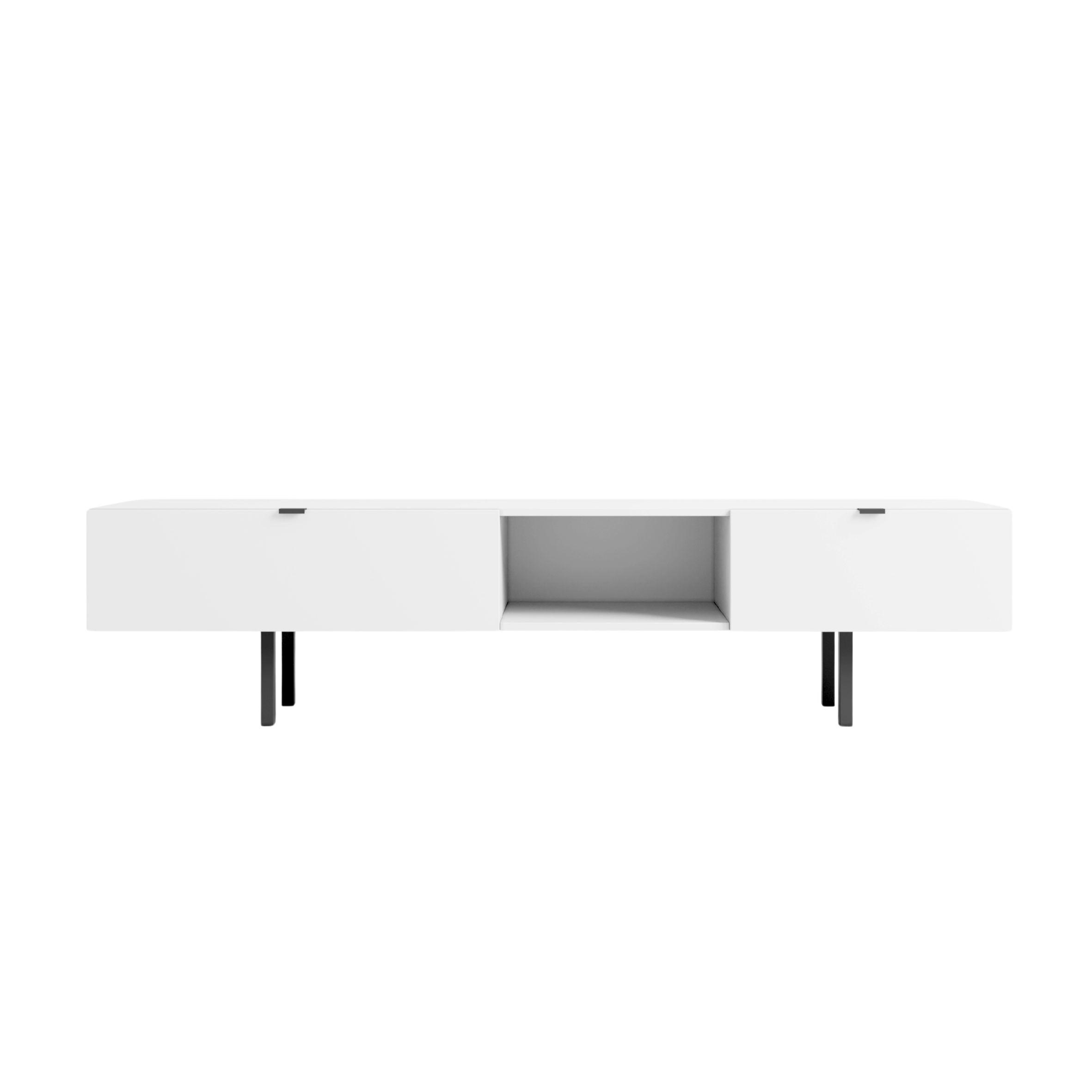 Skandica Lowboard Weiß 180x41.6x41.6 cm