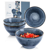 MÜSLISCHALEN SET DARWIN - 4 teilig aus Steingut - Blau, Keramik (15.5cm) - Sänger
