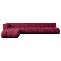 ECKSOFA modulares Sofa Darnel-L3 - 387x177x70 cm Bordeauxrot - Bordeaux, Holzwerkstoff/Textil (387/177cm) - ALTDECOR