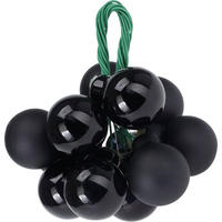 WEIHNACHTSDEKO Weihnachtskugeln - Schwarz, Glas (6/8/6cm) - Home Styling Collection