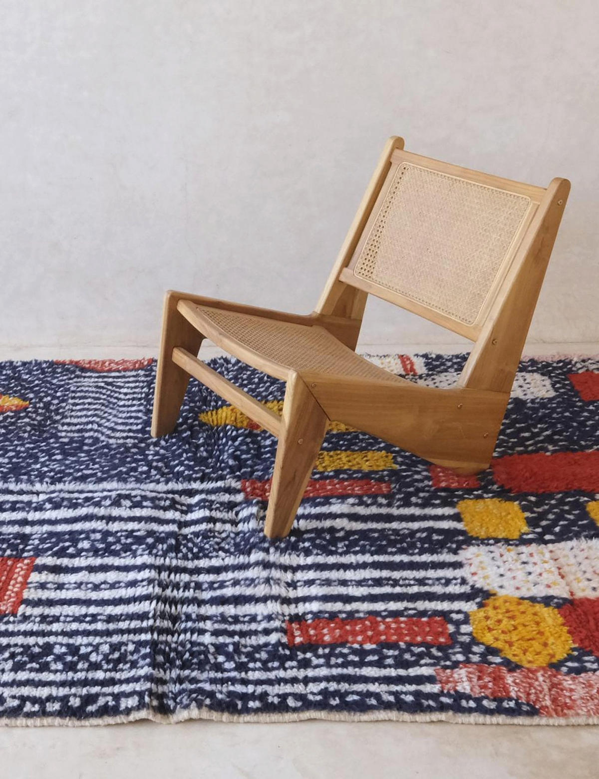 BERBERTEPPICH Design abstrakt aus reiner Wolle 200x 300 cm - Multicolor, Naturmaterialien (200/300cm) - AFK Living