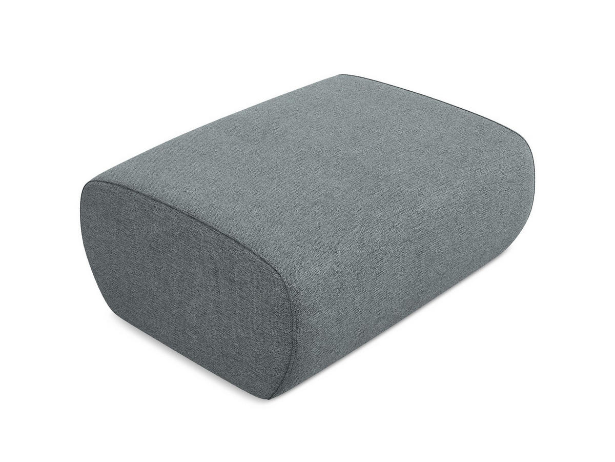 POUF Samt Stoff Grün - Dunkelgrün/Schwarz, Kunststoff/Textil (94/40/89cm) - Makamii