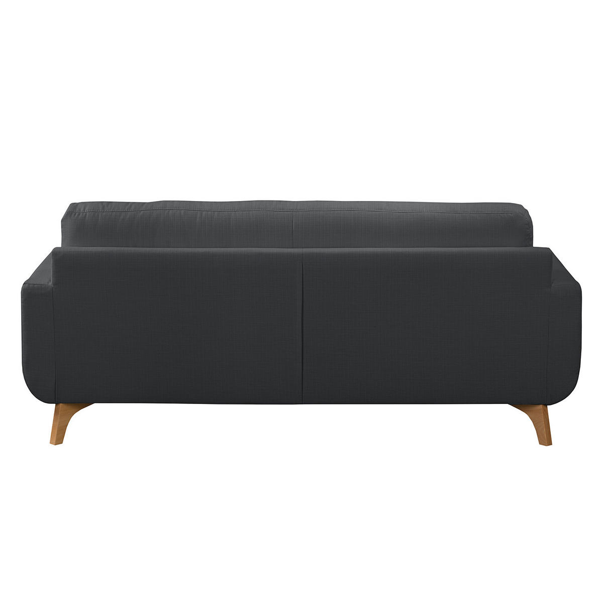 3-SITZER SOFA - Strukturstoff - Grau, Textil (198/88/90cm) - home24