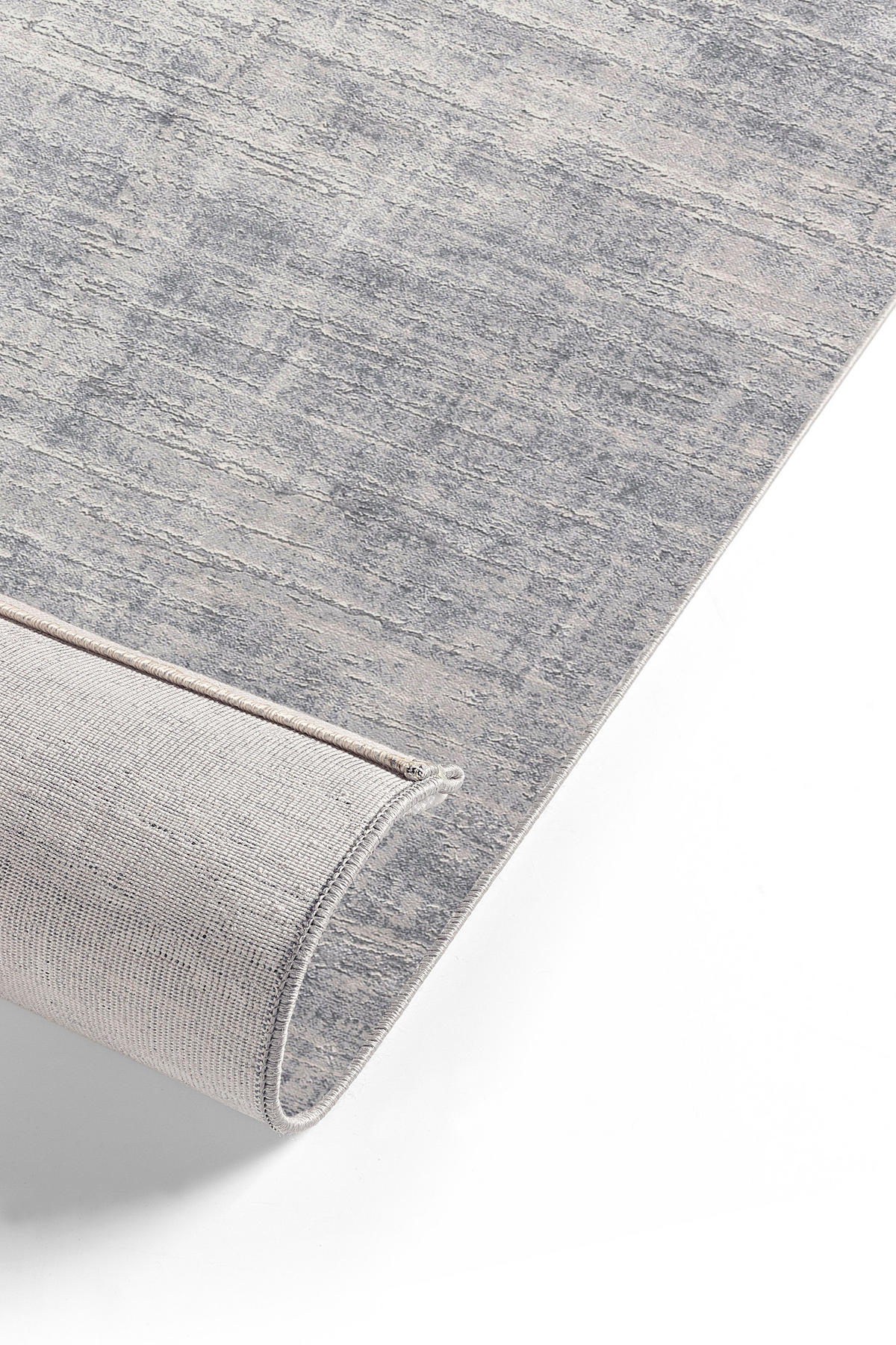 GLANZEFFEKT-TEPPICH Silber 80x300 cm - Silberfarben, Textil (80/300cm) - Tesso Living
