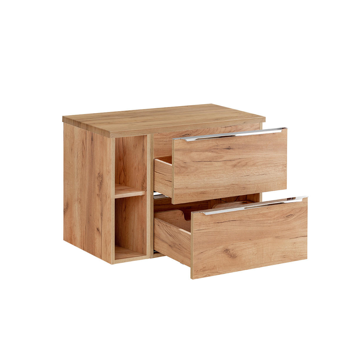 WASCHTISCHUNTERSCHRANK 80.4cm April Holz - Braun, Holzwerkstoff (80.4/59/46cm) - Petits-meubles