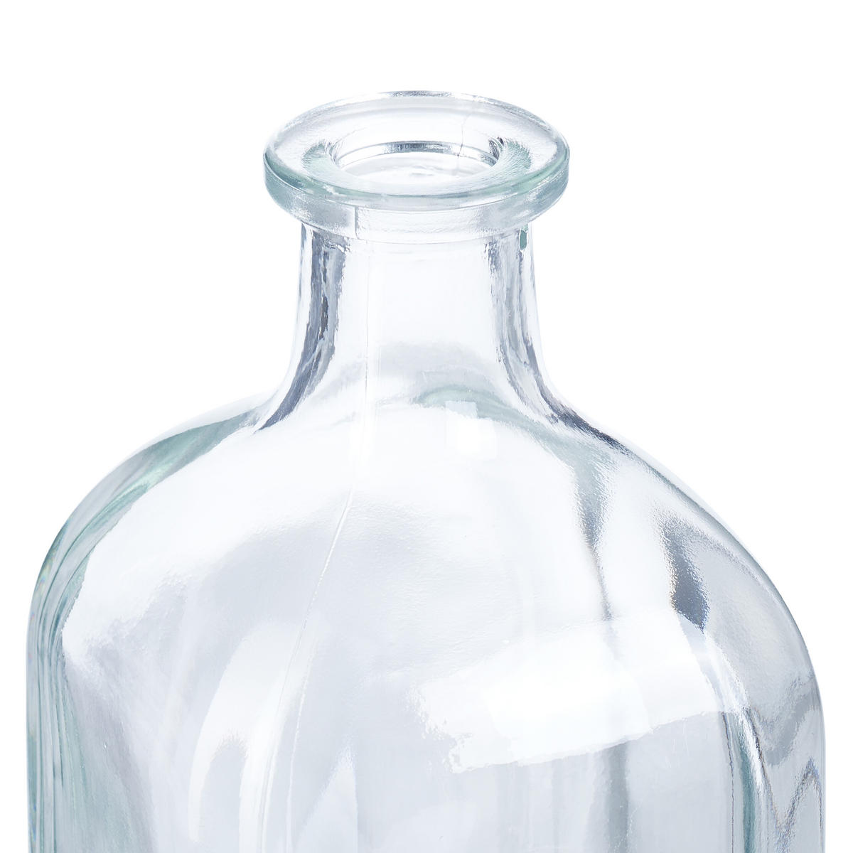 6XFLASCHE - Transparent, Glas/Kunststoff (7.5/18/7.5cm) - Relaxdays