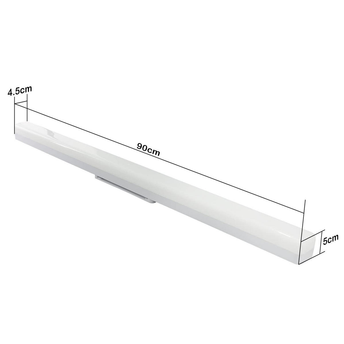 LED-DECKENLEUCHTE Ahri 90/4.5/5cm - Weiß, Metall (90/4.5/5cm) - ZMH