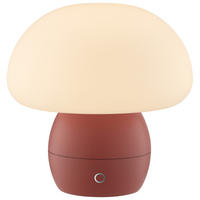 TISCHLEUCHTE Dupos Rot 22/22/22,2 cm - Rot, Kunststoff (22/22/22.2cm) - Brilliant