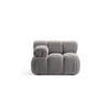 MODUL links Bellis aus Boucle hellgrau - Hellgrau, Textil (94/70/94cm) - Micadoni