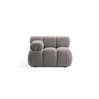 MODUL links Bellis aus Boucle hellgrau - Hellgrau, Textil (94/70/94cm) - Micadoni
