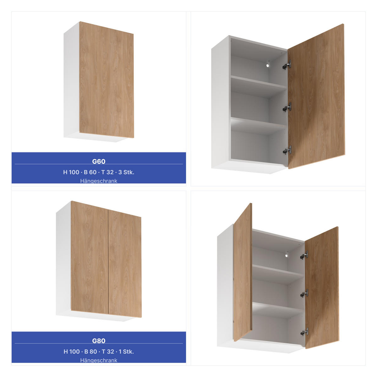 KÜCHENZEILE 395 cm - Sorento KS10-M395 - in Sonoma Eiche - Schwarz/Weiß, Holz/Metall (395/247/58cm)