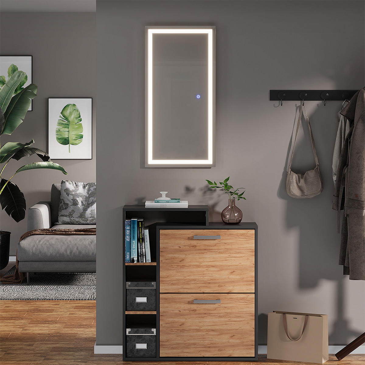 KOUPELNOVÉ ZRCADLO Miral Sklo - čirá, sklo (80/2.8/40cm) - Vicco