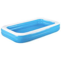 POOL Rechteckig Blau 305 x 183 x 46 cm Familienpool Aufstellpool - Blau, Kunststoff (183/46/305cm) - Bestway