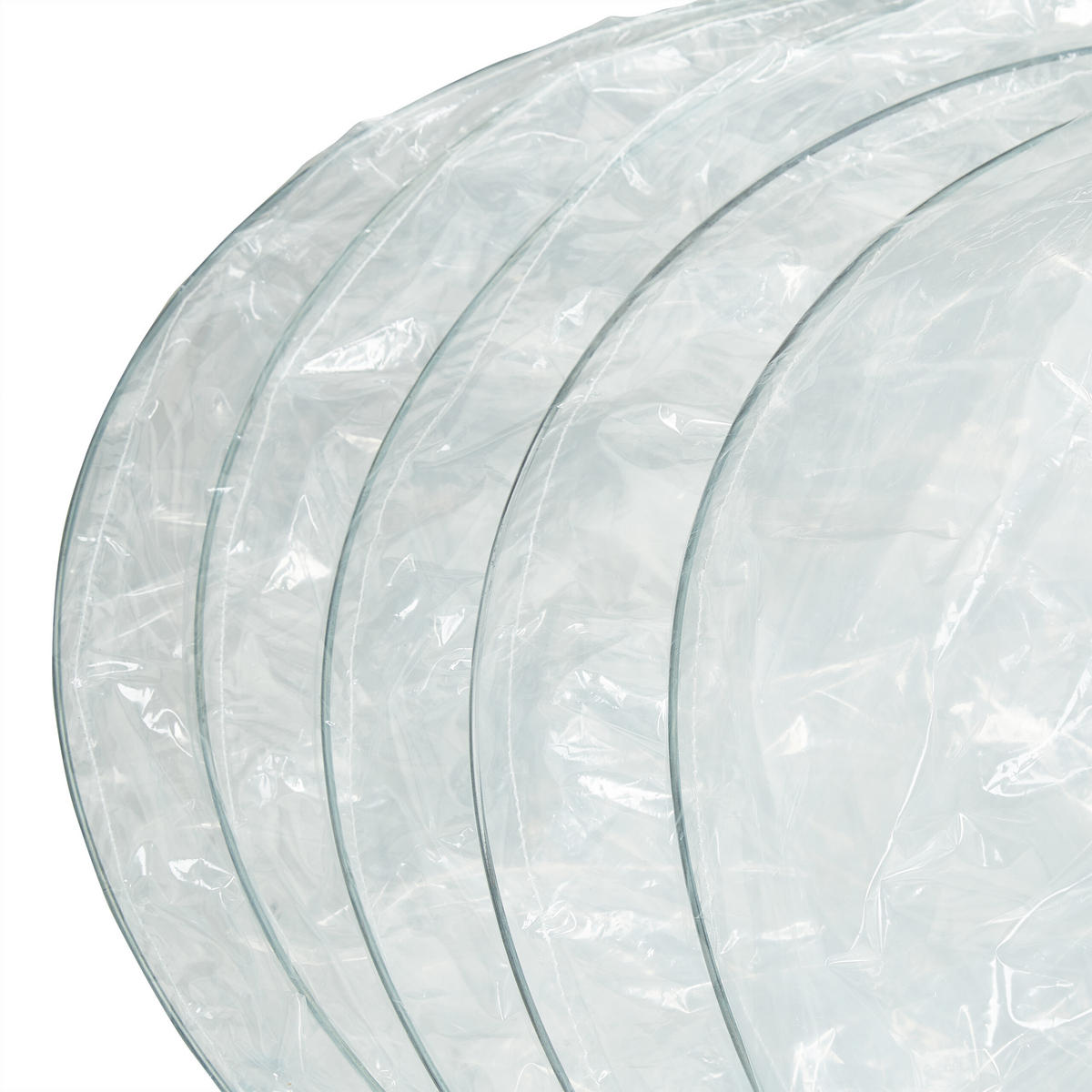 FOLIENTUNNEL - Transparent, Kunststoff/Metall (40/47/700cm) - Relaxdays