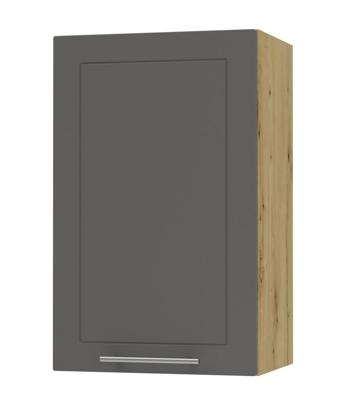 KÜCHENHÄNGESCHRANK Kvantum W2/45 Graphit Matt / Eiche Artisan Matt 45 / 32,5 / 72cm - Graphitfarben/Eiche Artisan, Holz/Holzwerkstoff (45/72/32.5cm) - Feldmann-Wohnen