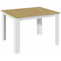 TISCH Kongo Artisan Eiche-Weiß 120/80/75 cm Schlichte - Eiche Artisan, Holzwerkstoff (80/120/75cm) - Matkam Möbel